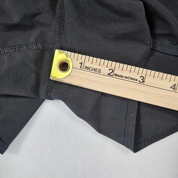 Moving Comfort Womens Black Mesh Panel Running Shorts Rear Zip Pocket Medium - Picture 9 of 11